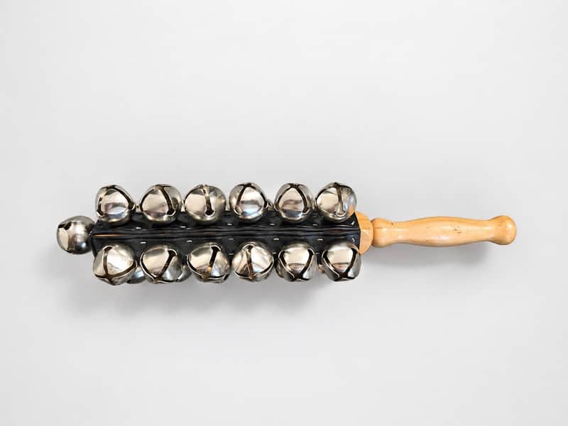 Unbranded 13-Bell Sleigh Bells with Wooden Handle – Hand Percussion