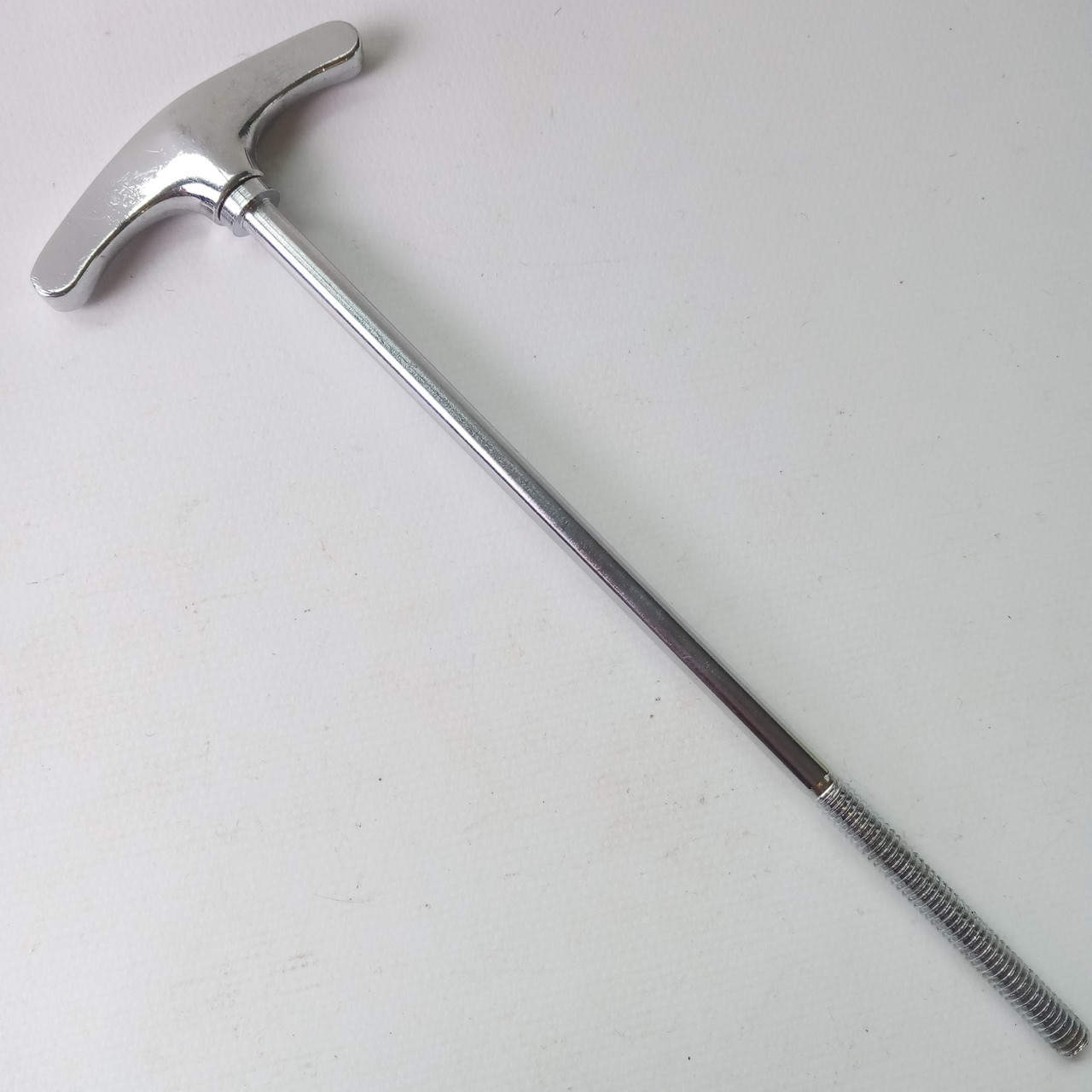 Ludwig 6"Long 60s Bass Drum Tension T-Rod-Only Chrome Vintage Club-Date Keystone — main photograph