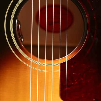 Gibson J-185 Original Acoustic/Electric Guitar - Vintage Sunburst with Hardshell Case image 13