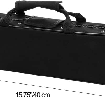 Flute Case, Flute Bag Hard Shell with Adjustable Shoulder Strap, Clarinet Case Carrying Bag Hard for 16 Holes Flute image 2