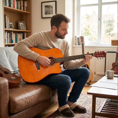 🎸Acoustic Guitar +Soft Case/Gig Bag +Tuner +Strap +Picks!🎸 image 12