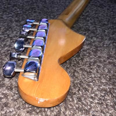 Vintage 1973 fender Stratocaster maple Fretboard electric.guitar hardtail  made in the usa  Sunburst image 10