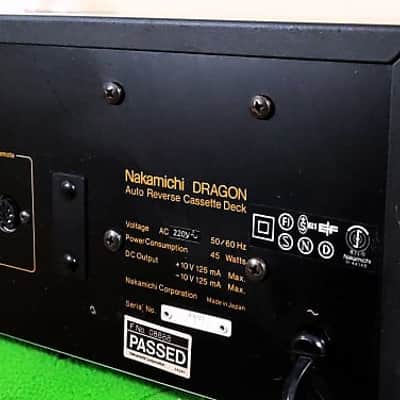Nakamichi Dragon 3Heads Auto Reverse Cassette Deck Serviced Excellent Condition image 13