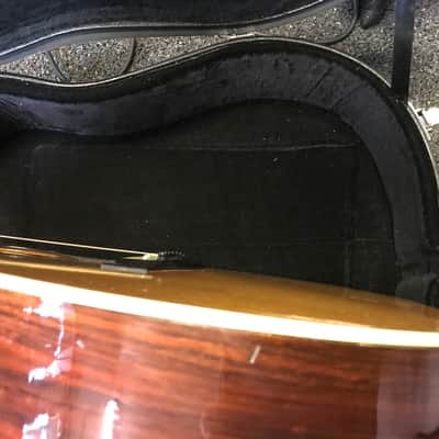 Yamaha FG-345 acoustic dreadnought guitar 1970s made in Taiwan with vintage hard case image 14