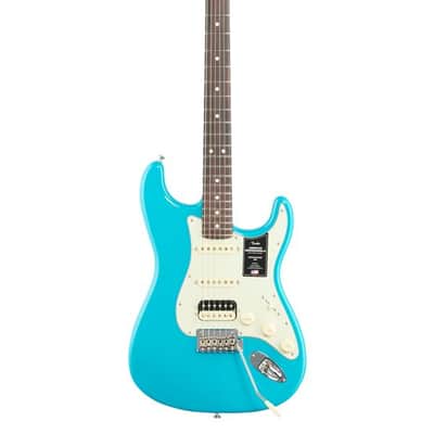 Fender American Pro II Stratocaster HSS Rosewood Neck Miami Blue W/C image 2