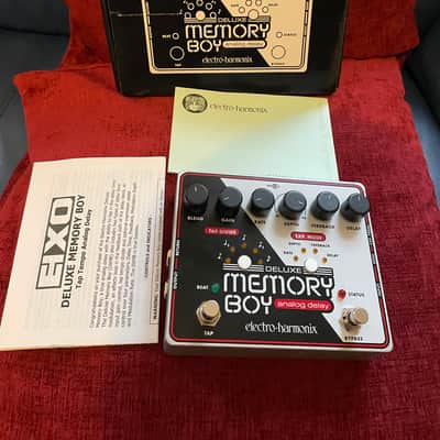 (Mint) Electro-Harmonix Deluxe Memory Boy Tap Tempo Analog Delay 2010 - Present - Black / White / Red image 2