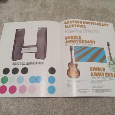 Vintage 1968 Gretsch Guitar, Bass, Amplifier Catalog! Rare, Original Case Candy, Paperwork! image 9