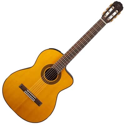 Takamine GC5CE-NAT GC Series 6 String RH Classical Guitar with Preamp - Natural image 1