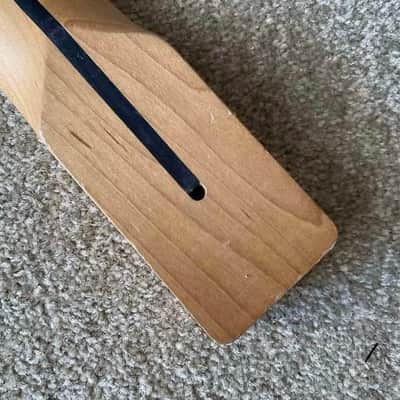 Roasted Maple Wood Telecaster Tele Style Guitar Neck, 21 Frets Fingerboard image 5