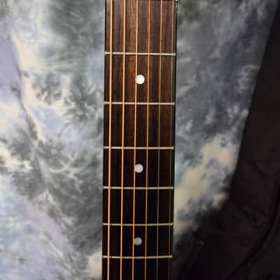 2002 Oscar Schmidt by Washburn OG2QHS Foto Flame Quilted Top Dreadnought Acoustic Guitar New Strings Pro Setup Roadrunner Gigbag image 7