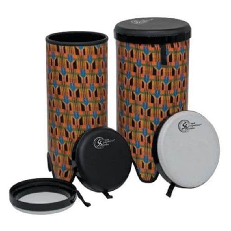 Toca Sympatico Tubadora 12" Kente Cloth w/Tunable Fiber Head image 1