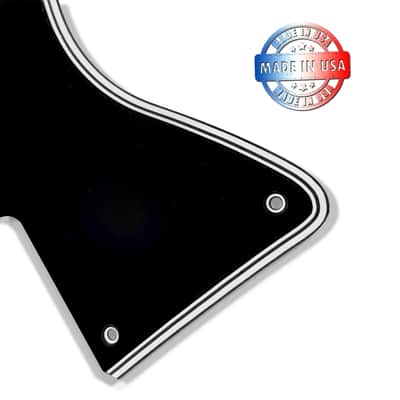 5 ply Black/White WIDE BEVEL Pickguard for Gibson Les Paul Special P90 image 2