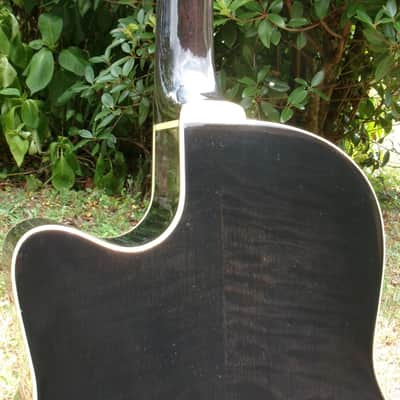 K. Yairi 1992 YD87 Made In Japan Built in Electronics Black+Hard Case image 9