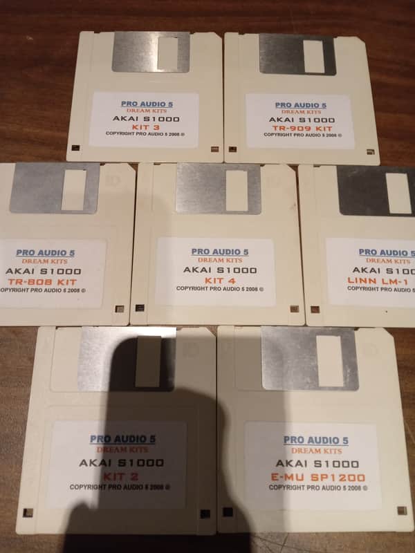 Akai samples linn lm1 tr-808 tr-909 e-mu sp1200... Samples akai s3000xl image 1