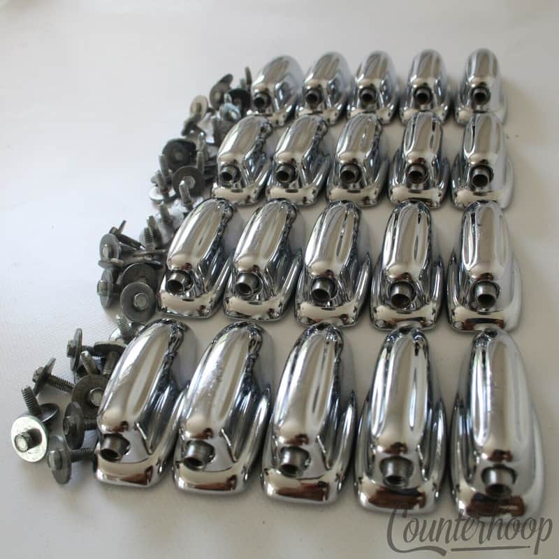 *Slingerland 20x Sound King Lugs Bass Drum Chrome Set Parts Vintage 60s-70s USA* image 1