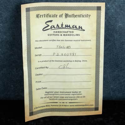 Eastman T64/V-T Antique Red Varnish P2300981 image 7
