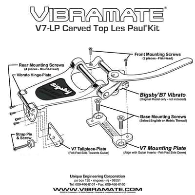 Vibramate V7 LP Bigsby Mount image 2
