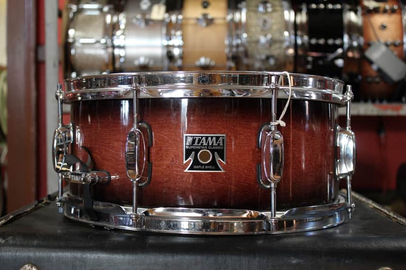 Tama 6x14 Superstar Snare Drum in Dark Cherry Fade image 1
