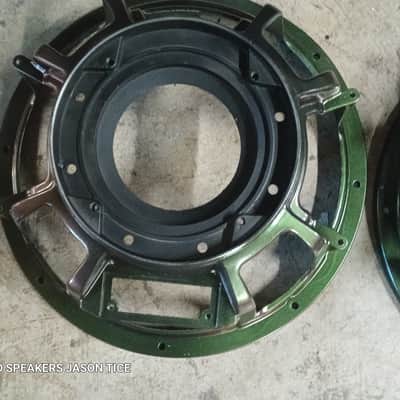 15" SPEAKER FRAMES UNIVERSITY C15 SUBWOOFER FRAMES WOOFER FRAMES SPEAKER PARTS PAIR ALUMINUM WITH CUSTOM PAINT image 3