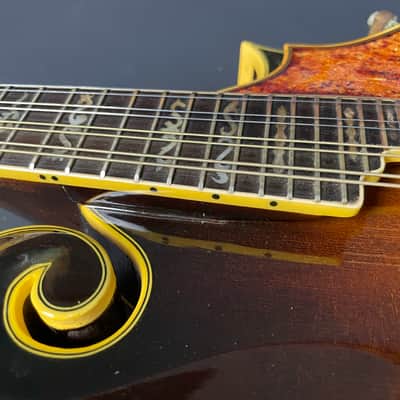 Vintage 1980 Shiro F-Style Mandolin MIJ Sunburst w/ Hard Case image 15