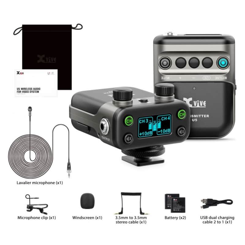 XVIVE U5 SET Wireless Lavalier System Drahtlos Vocal Set (24GHz) image 1