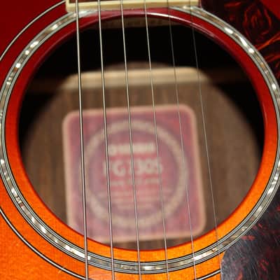 Yamaha FG730S Dreadnought Solid Sitka Top / Rosewood Acoustic Guitar 2008 Cherry Burst image 12