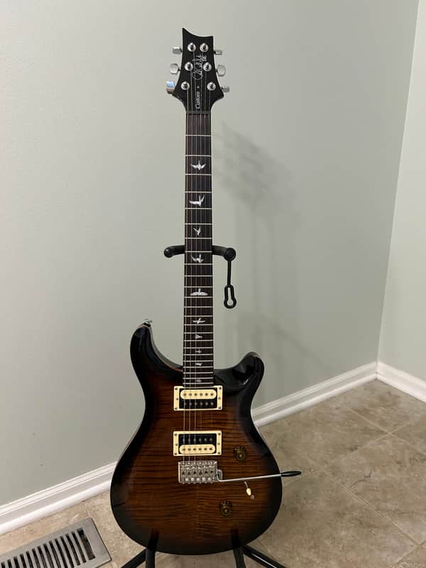 PRS SE Custom 24 2021 - Present Black Gold Burst image 1