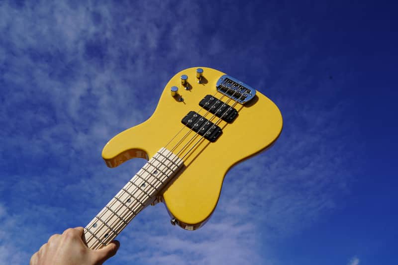 G&L USA Fullerton Deluxe ASAT Bass Butterscotch Blonde 4-String Electric Bass Guitar w/ Gig Bag (2024) image 1