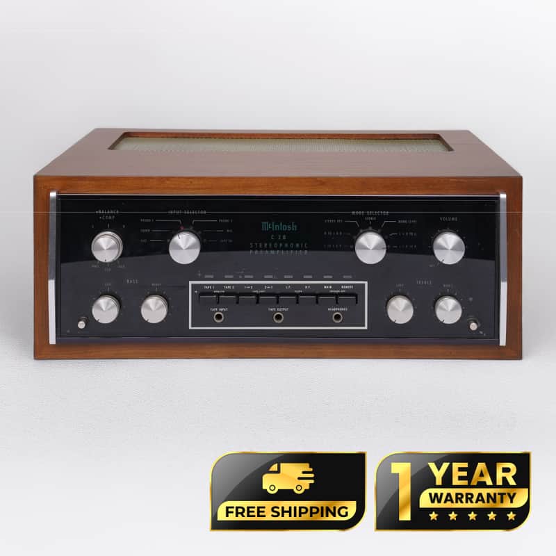 MCINTOSH C28 Vintage Stereo Preamplifier – Professionally Restored – 1-Year Warranty image 1