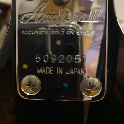 Aria Pro II ZZ standard 1985 Black image 9