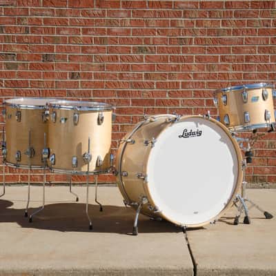Ludwig Classic Maple Kit in Natural Maple - Bonham Sizes 14 x 10", 16 x 16", 18 x 16", 26 x 14" image 1