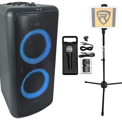 Rockville ELITE PARTY 65 Karaoke Machine System Party Speaker w/Mic+Tablet Stand image 1