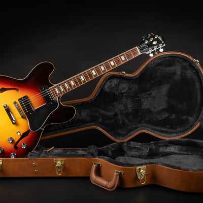 2018 Gibson Memphis ES-335 Traditional - Antique Sunset Burst | USA Semi-Hollow Block Inlays Rounded Neck 3.43kg | OHSC image 2