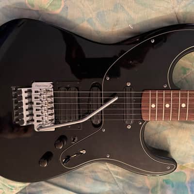 1987 USA KRAMER EE (Elliot Easton) Pro 1 HSS "Superstrat" - Floyd Rose - BLACK image 2