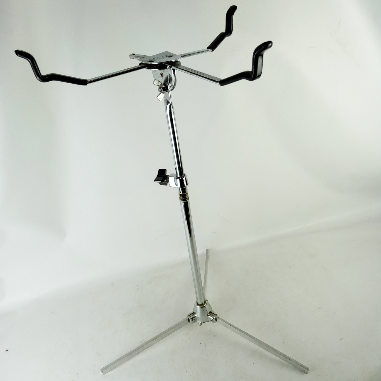 Slingerland Snare Drum Stand Niles#802 Flush Base Tripod+Basket Vintage Flat USA — main photograph