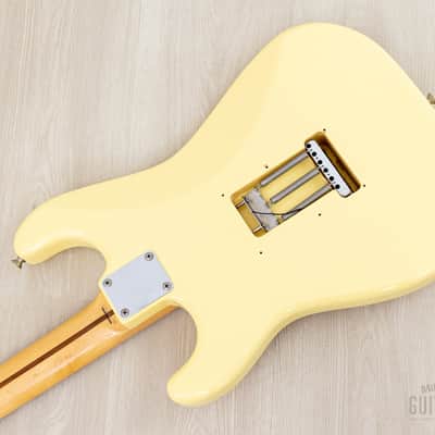 1994 Fender Custom Edition Yngwie Malmsteen Stratocaster ST72-140YM Yellow White w/ Dimarzio & Tweed Case, Japan MIJ image 15