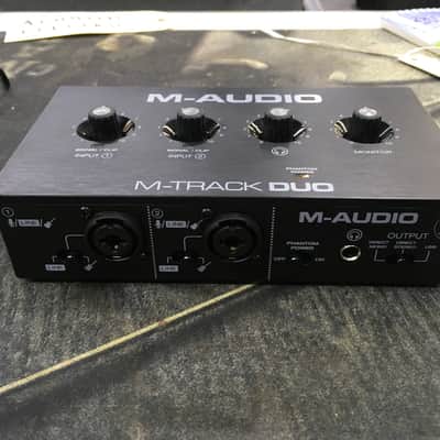 M-Audio M-Track Duo USB Audio Interface 2021 - Black image 2