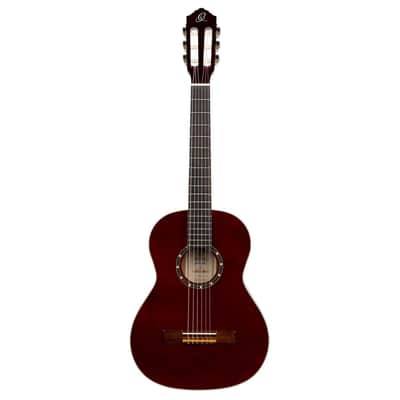 Ortega R121-3/4WR Family Series 3/4 Classical Guitar 6 String - Wine Red + Gigbag image 7