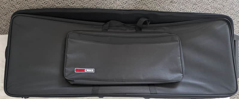 Gator Cases Model GK-88 Slim Lightweight Keyboard Case on Wheels image 1