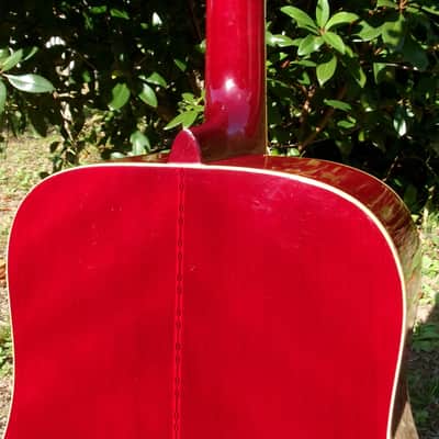 Aria WH-25 Hummingbird style guitar Japan Vintage  '70 Natural+Gig Bag image 9