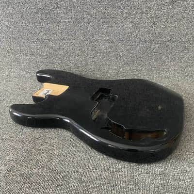 Black Left Handed Precision P Bass Style Basswood Body image 6