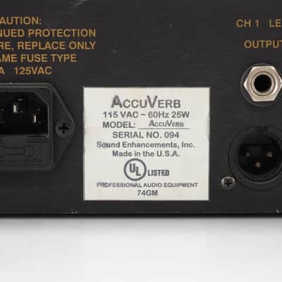 Accutronics AccuVerb Tube Line Preamp Dual Channel Spring Reverb Unit #52589 image 13