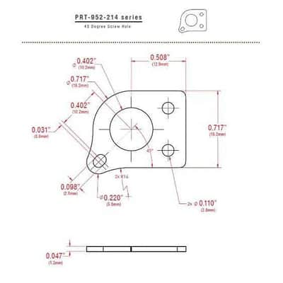 Graph Tech PRN-2411-C0 Ratio Acoustic 3+3 Tuned Machine Heads - Contemporary Style / Chrome Finish image 2