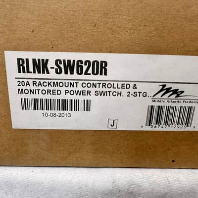Middle Atlantic RLNK-SW620R 20A Controlled Monitored Power Switch NEW Open Box image 2