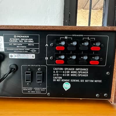 Pioneer SX-580 Vintage 1970's Stereo Receiver Classic image 7