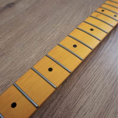 Stratocaster Compatible Maple Neck Vintage Nitro Satin image 9