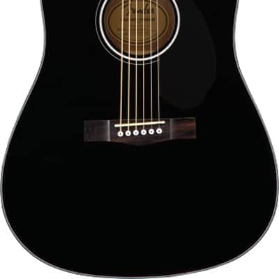 Fender CD-60S Dreadnought Acoustic Guitar. Walnut FB, Black image 2