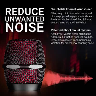 sE Electronics V7 Dynamic Microphone for Singing, Speech & Studio Recording - XLR Handheld Professional Microphone with Supercardioid Aluminum Voice Coil for Huge Gain Before Feedback - Brushed Nickel image 7