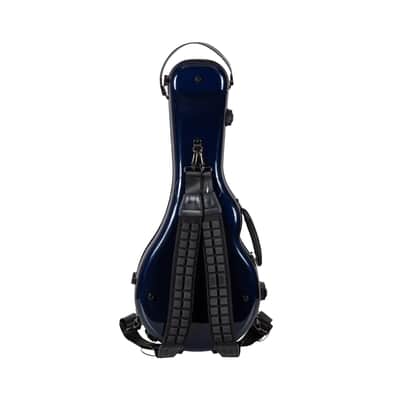 Crossrock Air Carbon Mandolin Case for F-Style (Fits Gibson F5) | Gloss 3K Carbon Weave Finish in Sapphire Blue, TSA Lock, Backpack Straps, Dust Cover – Elite Flight Case image 4