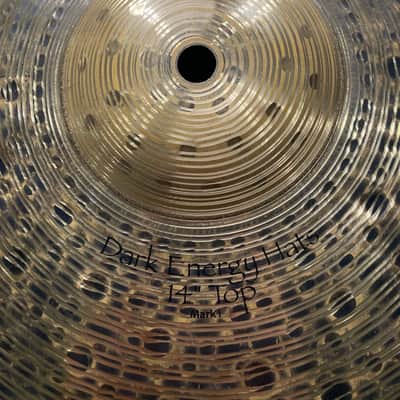 Tris Imboden's, Chicago, Paiste - 14" Signature Dark Energy, Mark 1 Hi Hats Pair, 950g,1406g 2000s image 4